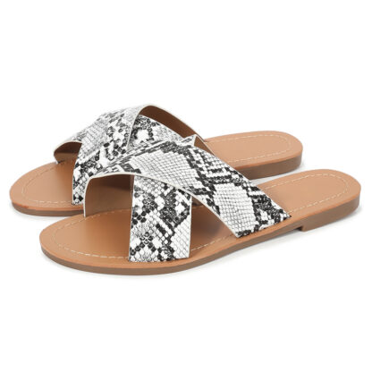 Kemi Snake Print Sandals - Image 4