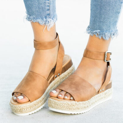 Davido Fall Wedge Sandals - Image 4