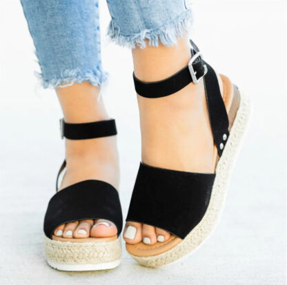 Davido Fall Wedge Sandals - Image 8