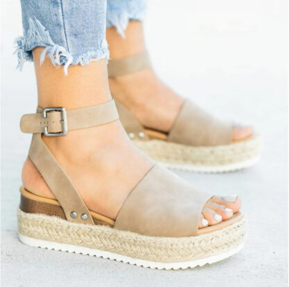 Davido Fall Wedge Sandals - Image 10