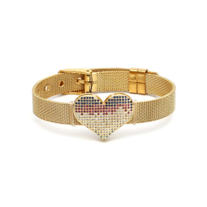 Stealing Hearts Gold Bracelet