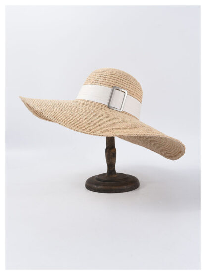 Kymora Oversized Brim Shade Straw Hat - Image 3
