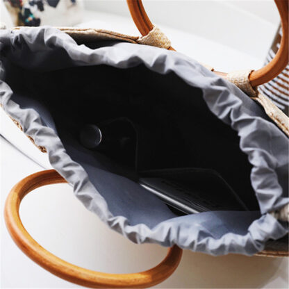 Cataliyah Wood/Straw Bag - Image 6