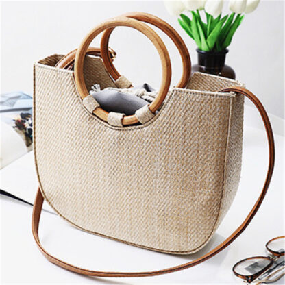 Cataliyah Wood/Straw Bag - Image 2