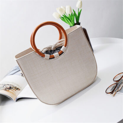 Cataliyah Wood/Straw Bag - Image 10