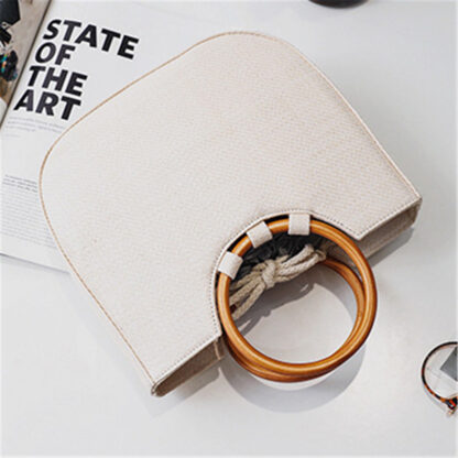 Cataliyah Wood/Straw Bag - Image 11