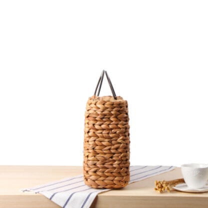 Melody Husks Wooden Handle Straw Handbag - Image 4