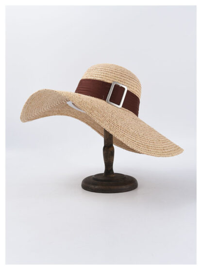 Kymora Oversized Brim Shade Straw Hat - Image 5