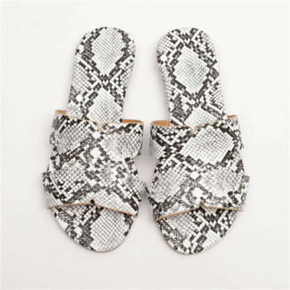 In This Club Snakeprint Sandals - Image 4