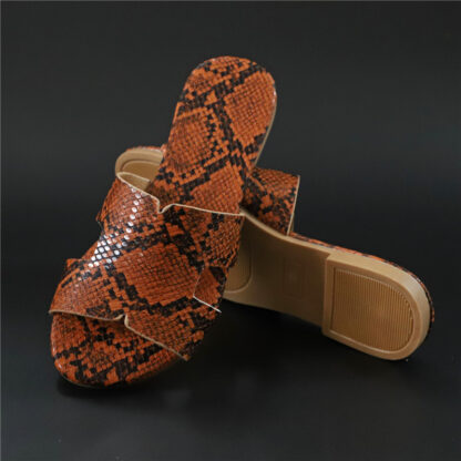 In This Club Snakeprint Sandals - Image 5