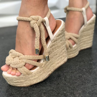 Mrs Anderson Wedge Heel Sandals - Image 2
