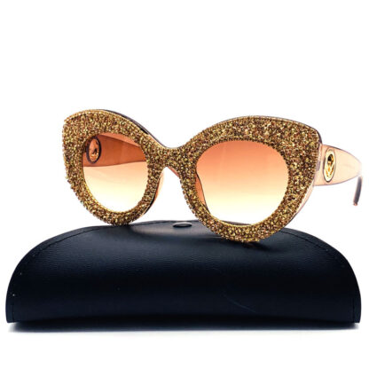 Vintage Rhinestone Fashion Sunglasses - Image 2