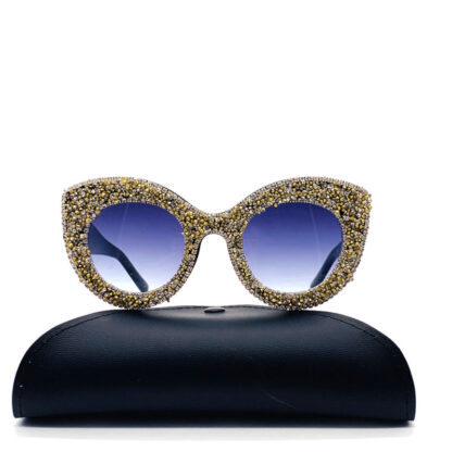 Vintage Rhinestone Fashion Sunglasses - Image 5