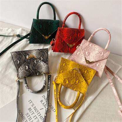 Snakeprint Magnetic Handbag - Image 2
