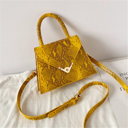 Snakeprint Magnetic Handbag - Image 4