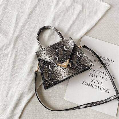 Snakeprint Magnetic Handbag - Image 5