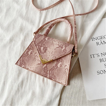 Snakeprint Magnetic Handbag - Image 6