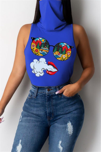The Rona Casual Top w/Face Cover - Image 5