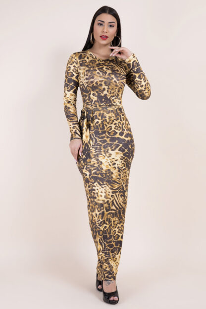 Taise Leopard Stretchy Maxi Dress - Image 2