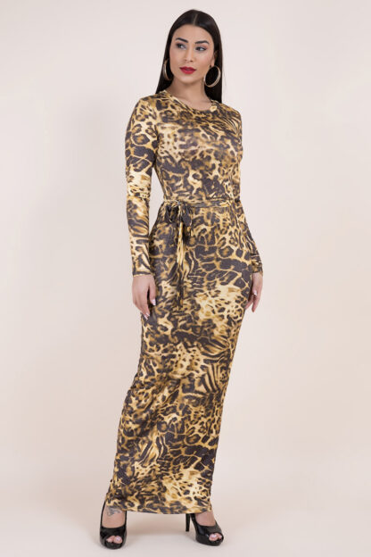 Taise Leopard Stretchy Maxi Dress - Image 3