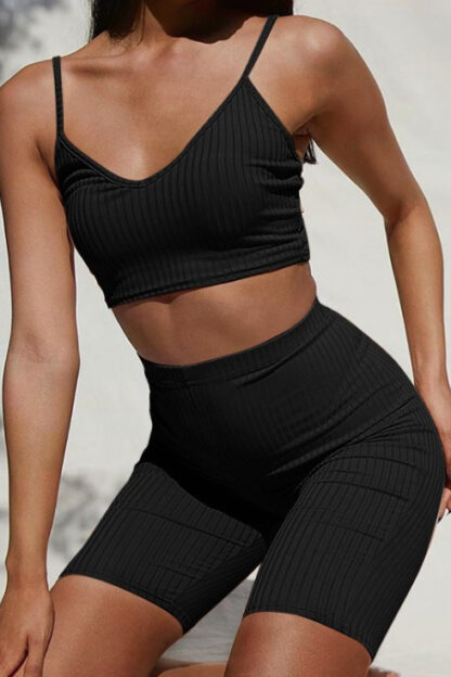 Grocery Run Casual High Waist Shorts Set - Image 5