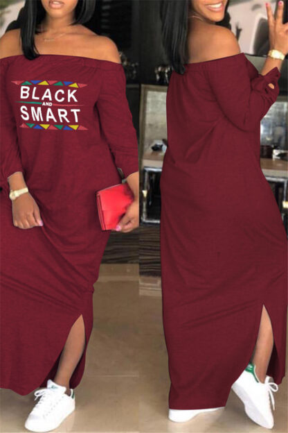 Black & Smart Loose Stretch Bow Dress
