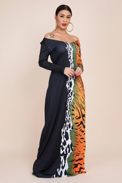 Leopard Casual Maxi Dress - Image 2