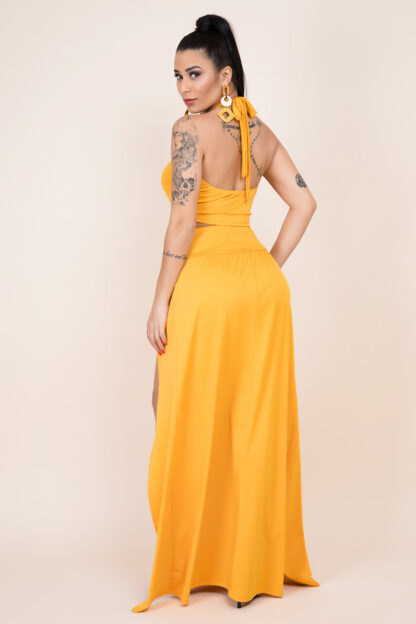 Island Gyal High-Slit Skirt Set - Image 6