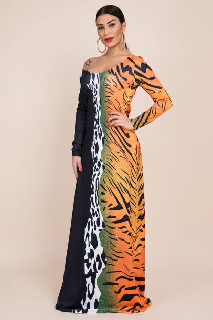 Leopard Casual Maxi Dress - Image 7