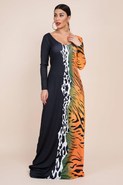 Leopard Casual Maxi Dress - Image 3