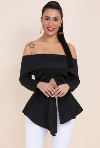 Classy Bow Ruffle Top