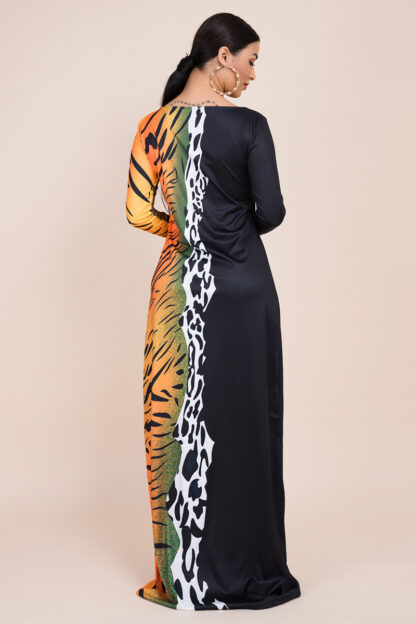 Leopard Casual Maxi Dress - Image 8