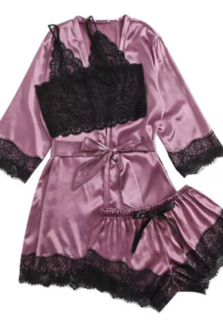 Betty 3 Piece Robe Sleepwear Set