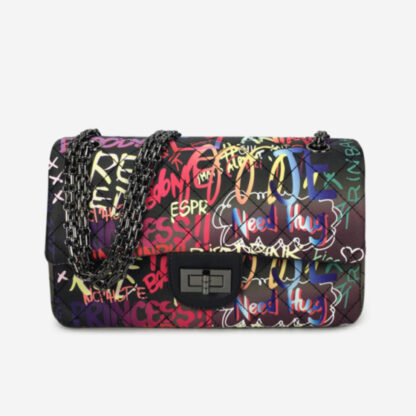 Graffiti Princess Buckle Purse