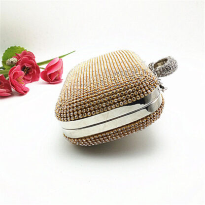 Rhinestone Elegant Evening Removable Chain Clutch - Image 4