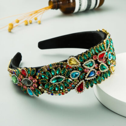 Baroque Rhinestone Headband - Image 2