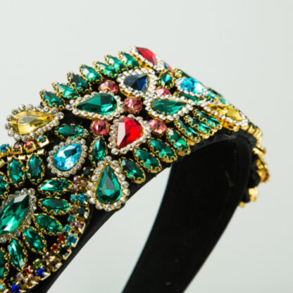 Baroque Rhinestone Headband - Image 3