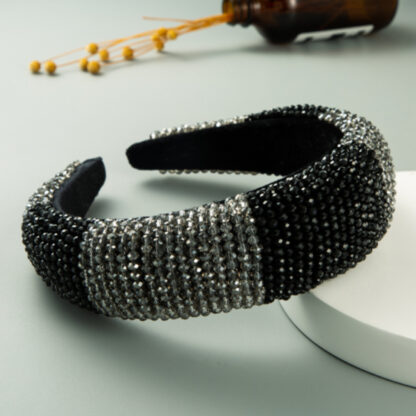 Beaded Velvet Headband - Image 7