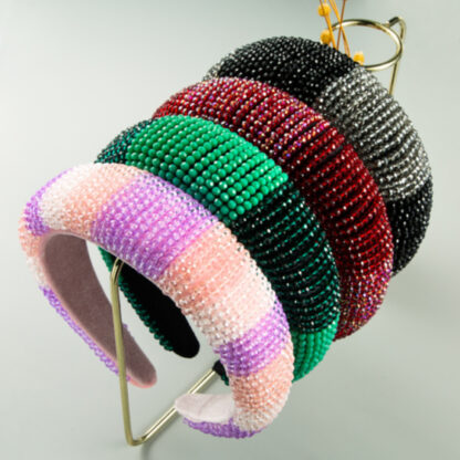 Beaded Velvet Headband
