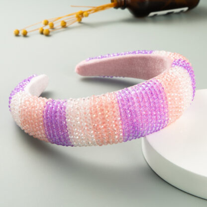 Beaded Velvet Headband - Image 2