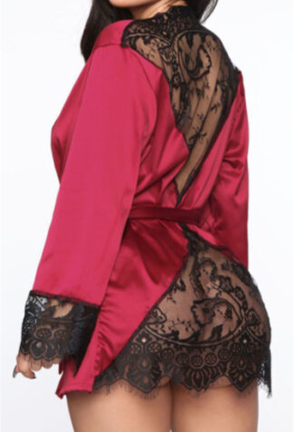 Lace Peek-a-Boo Robe