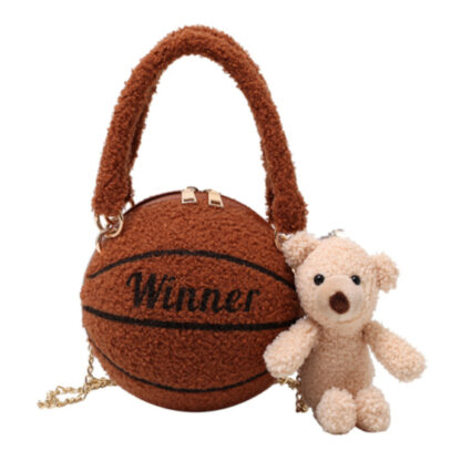 Winter Wool Basketball Handbag - Image 12