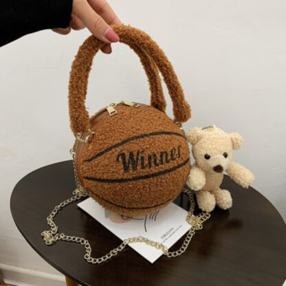 Winter Wool Basketball Handbag - Image 11