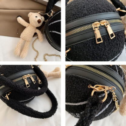 Winter Wool Basketball Handbag - Image 19