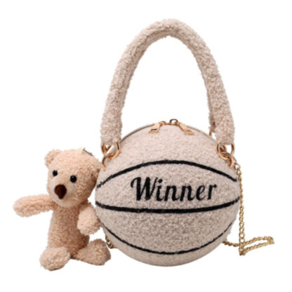 Winter Wool Basketball Handbag - Image 8