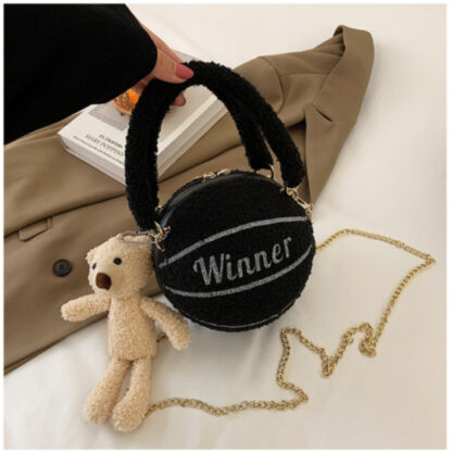 Winter Wool Basketball Handbag - Image 16