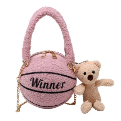 Winter Wool Basketball Handbag - Image 2