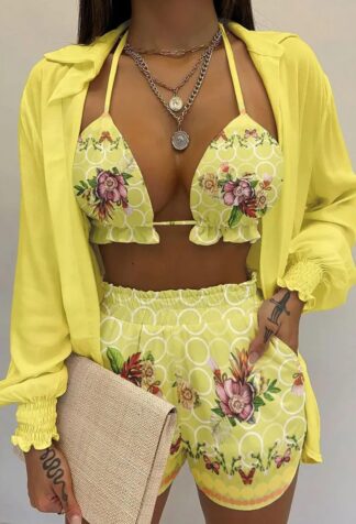 Heaven Wait Floral Shorts Set