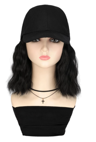 Short Curly Synthetic 8" Hat Wig