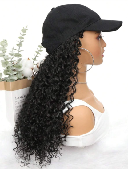 Boss Curly 16" Synthetic Wig Hat - Image 2